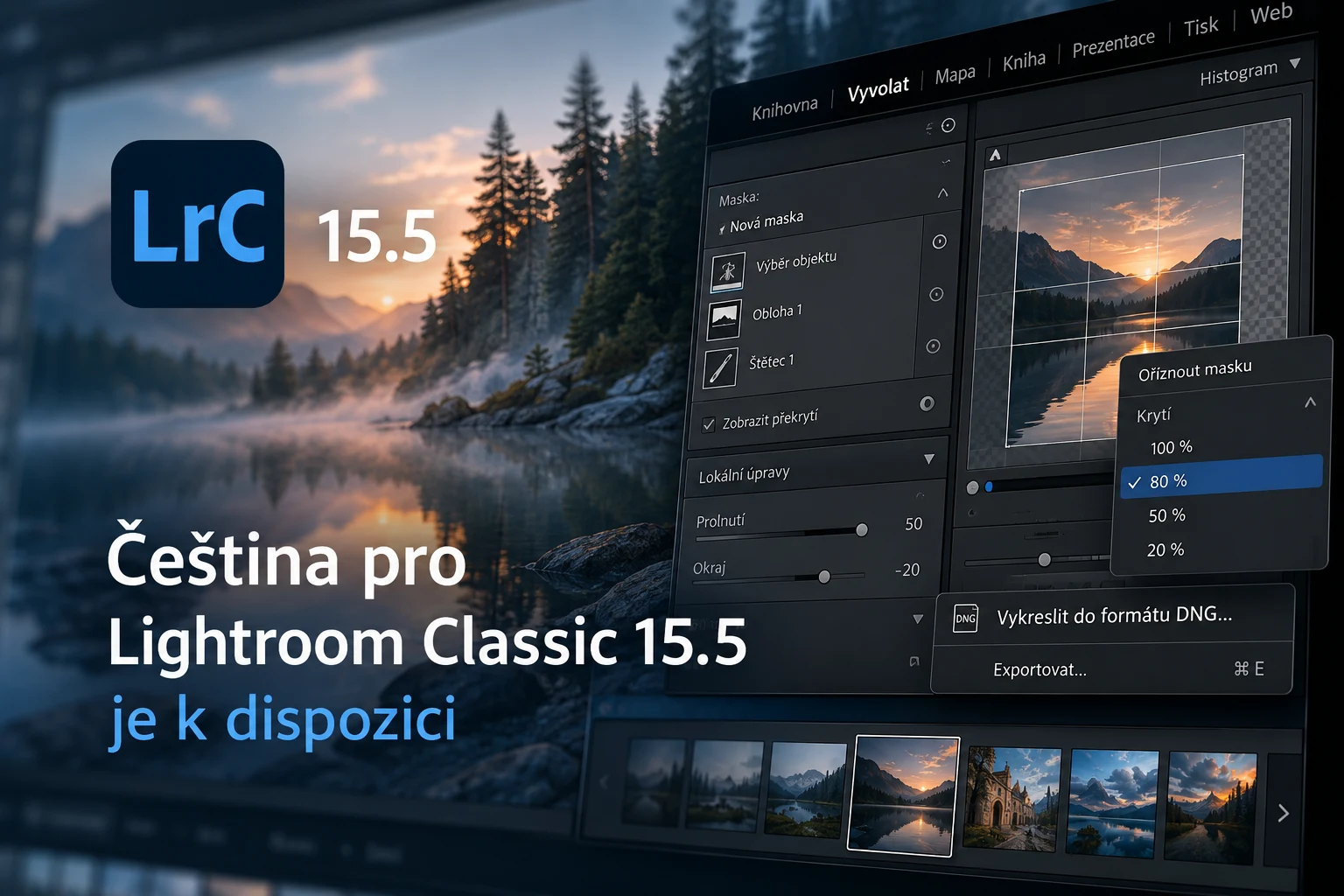 Lightroom Classic 15.5 čeština